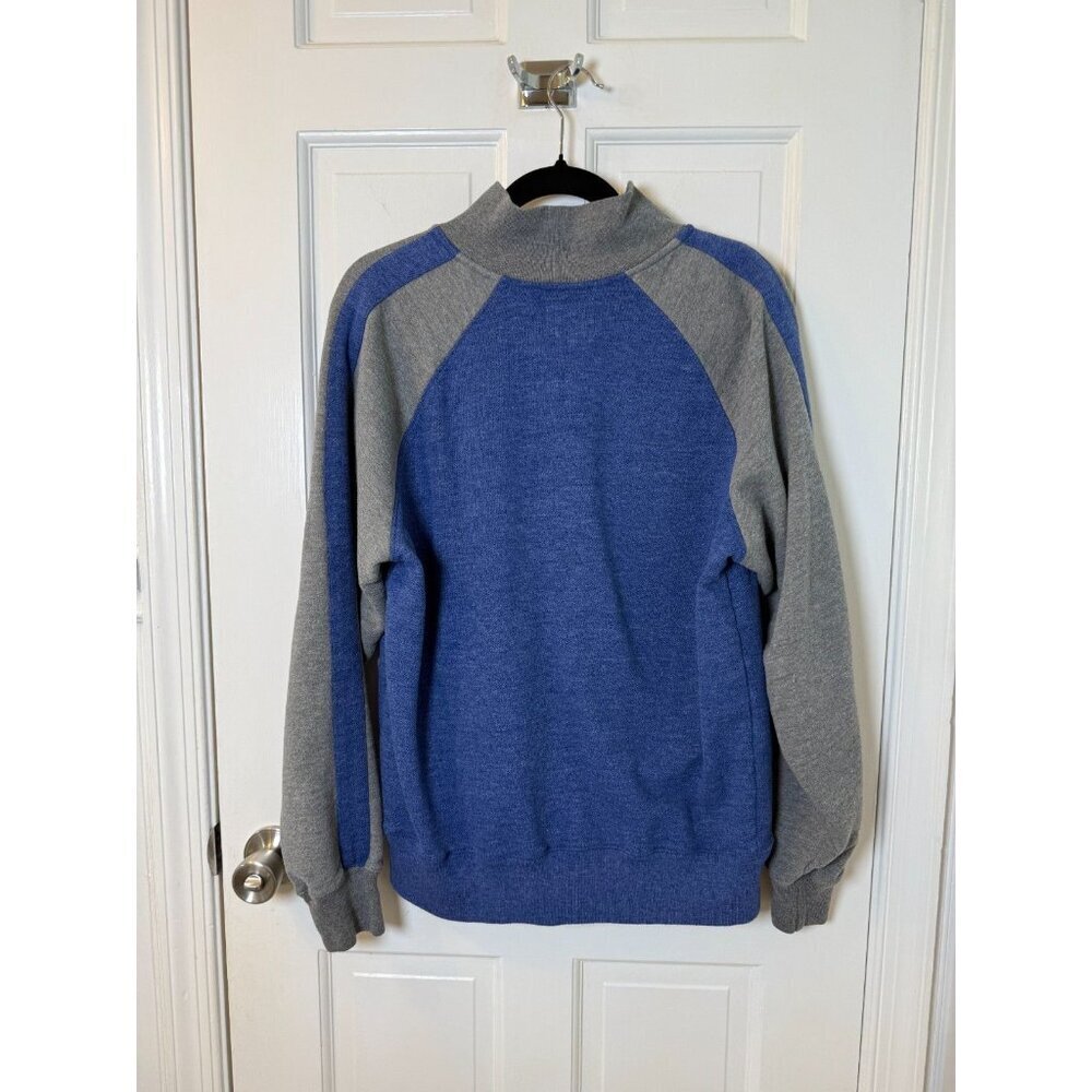New York Knicks Mens Med 47 Brand Blue Gray Full Zip Track Jacket NBA Logo - Picture 3 of 13